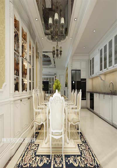  Thiết kế nội thất phòng bếp chung cư Imperia Garden - Chị Nga